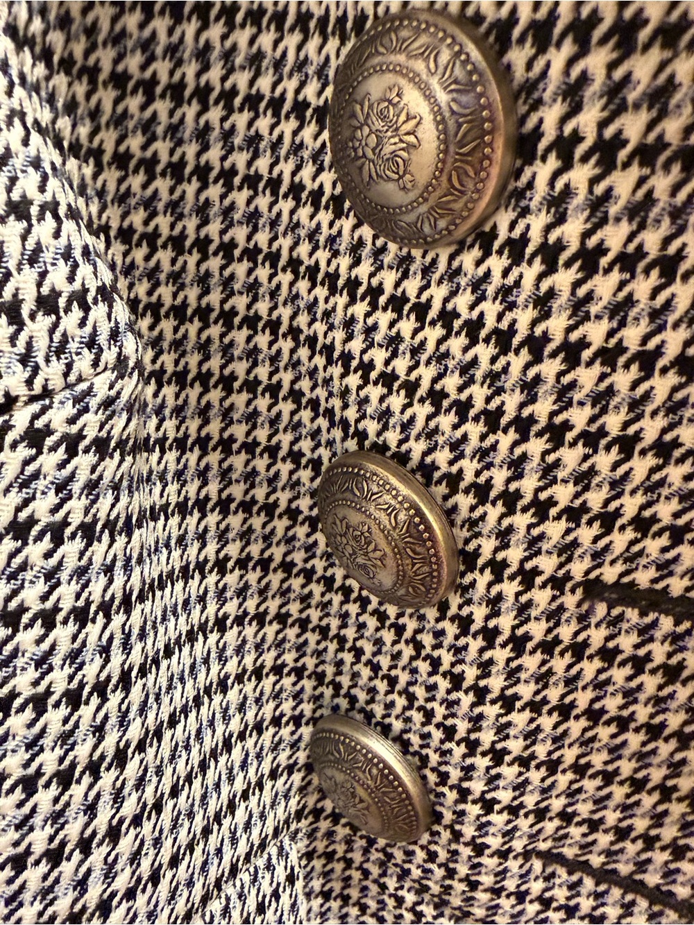 Alexander Mcqueen Houndstooth Double-Breasted Coat. Size 42 US size 8 - Picture 8 of 11